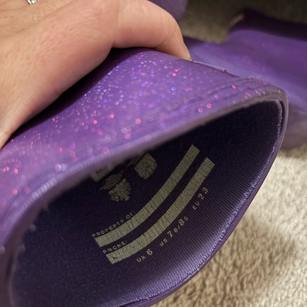 Hunter Kids' Sparkly Purple Boots - Picture 9 of 9